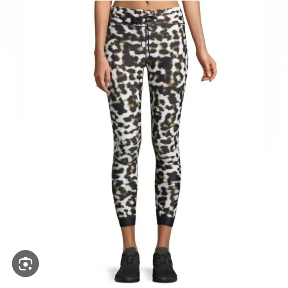 THE UPSIDE Leopard Print Power Midi Leggings Size Small